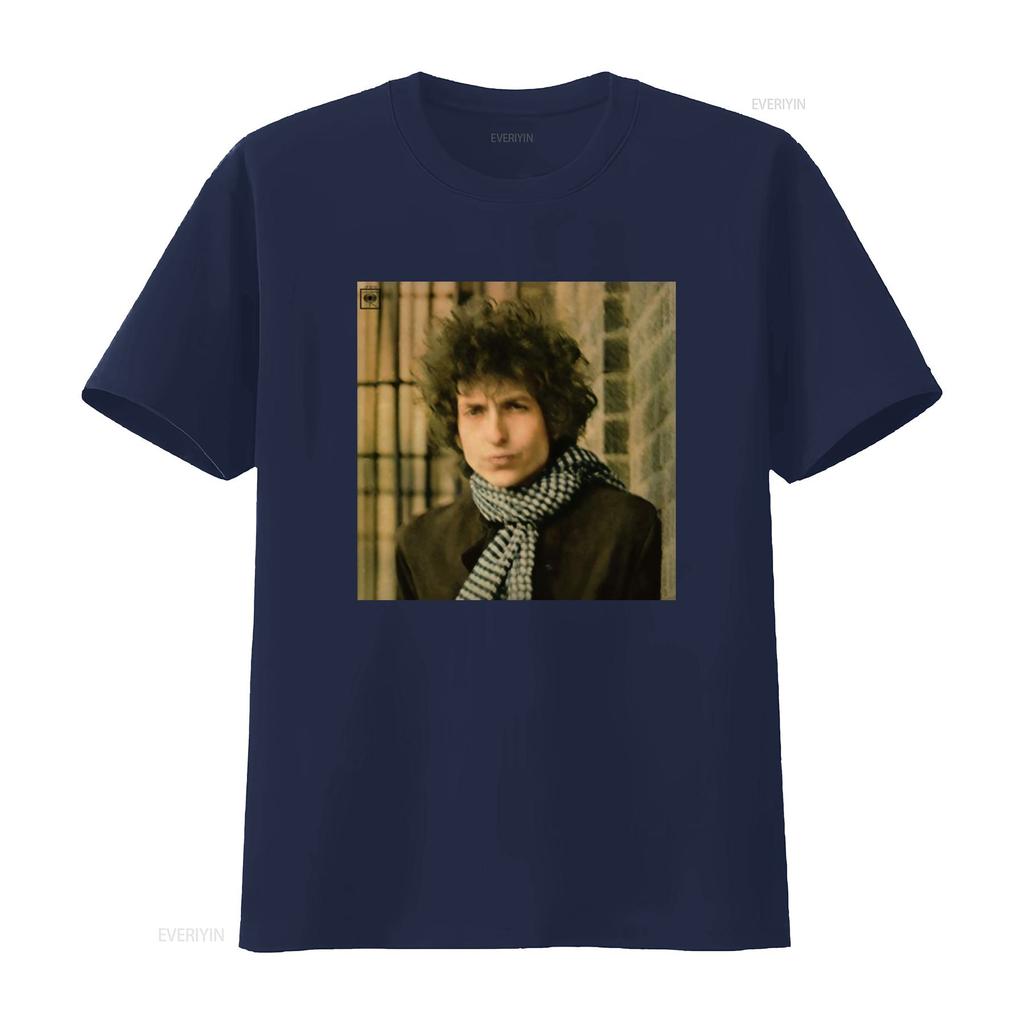 Bob Dylan Blonde On Rock N Roll Band T Shirt 056E Vintage Washed Slightly Casual Comfortable Stretched Graphic Streetwear