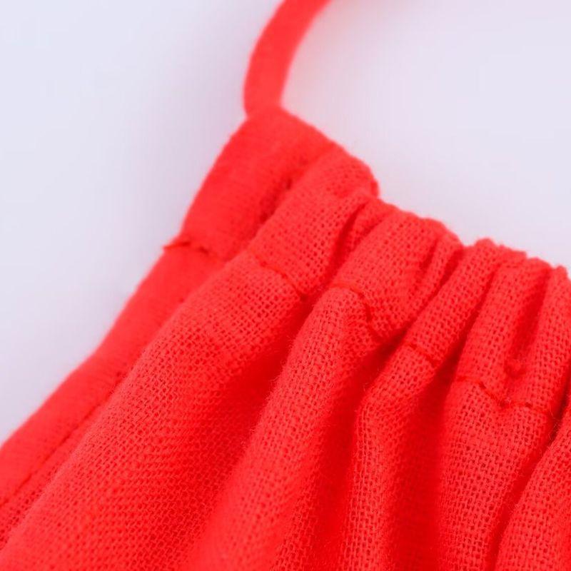 Kaslead New Women clothes Western Style Fashion Hanging Neck Collar Backless Dress 3067216