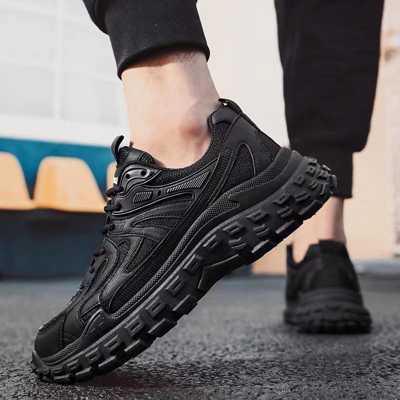 Dad Shoes Autumn Mesh Breathable Wear-resistant Casual Shoes Non-slip Tire Sole Sports Running Shoes Men's Shoes