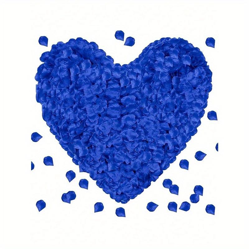 2000pcs- Rayon Rose Petal Decoration Rose Petal Black For Wedding Party Halloween Decoration, Gift Box Filler, Rose Ya Romantic, Rose Petal Proposal