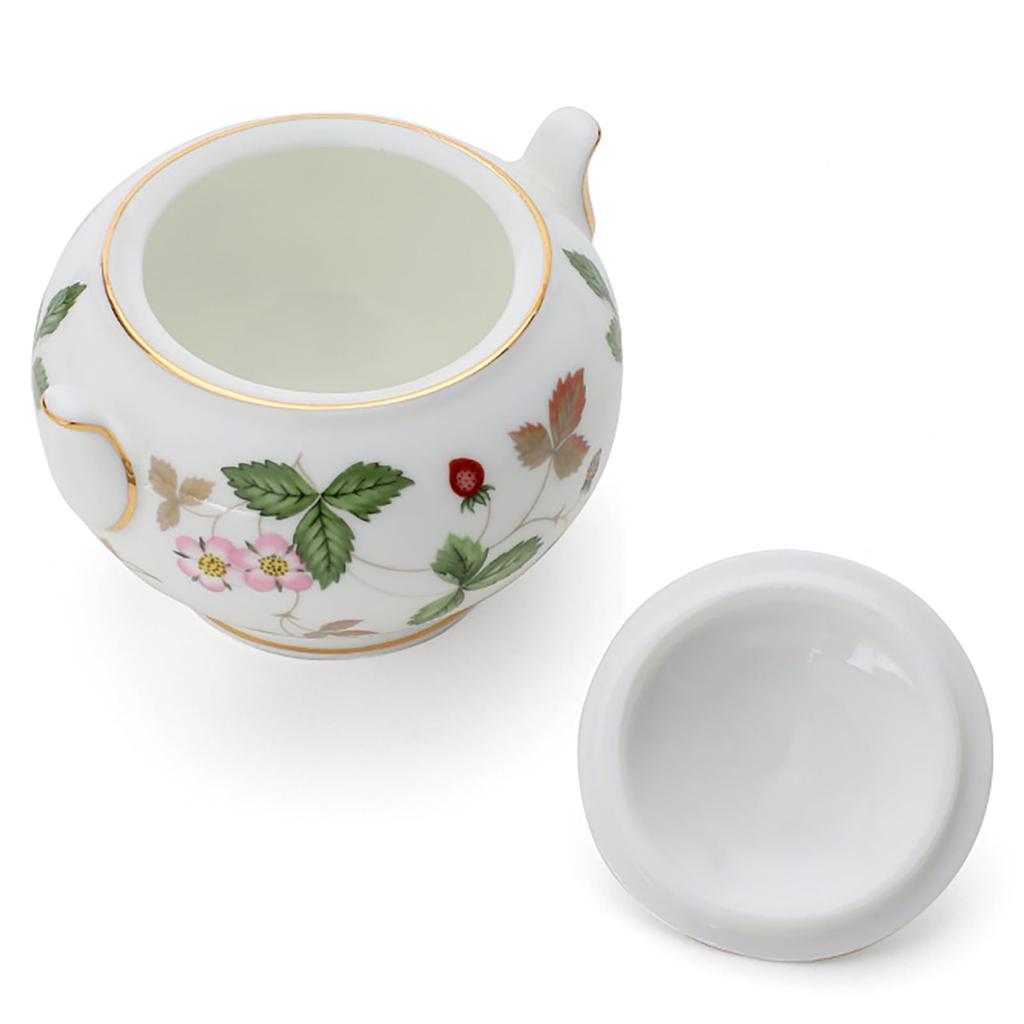 Imported Wedgwood Wild Strawberry Tea Sugar Box S Wedding Gift Present 50105506975 [Authentic Product] -