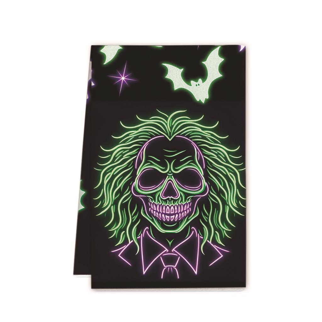 Halloween towel ornament gift microfiber printing kitchen towel special dish towel rag