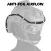 Tactical Cordless Airsoft Goggles Defogger Defogging Fan Anti-fog Pump for Safety Glasses with Rubber Seal Adjustable Wind Speed