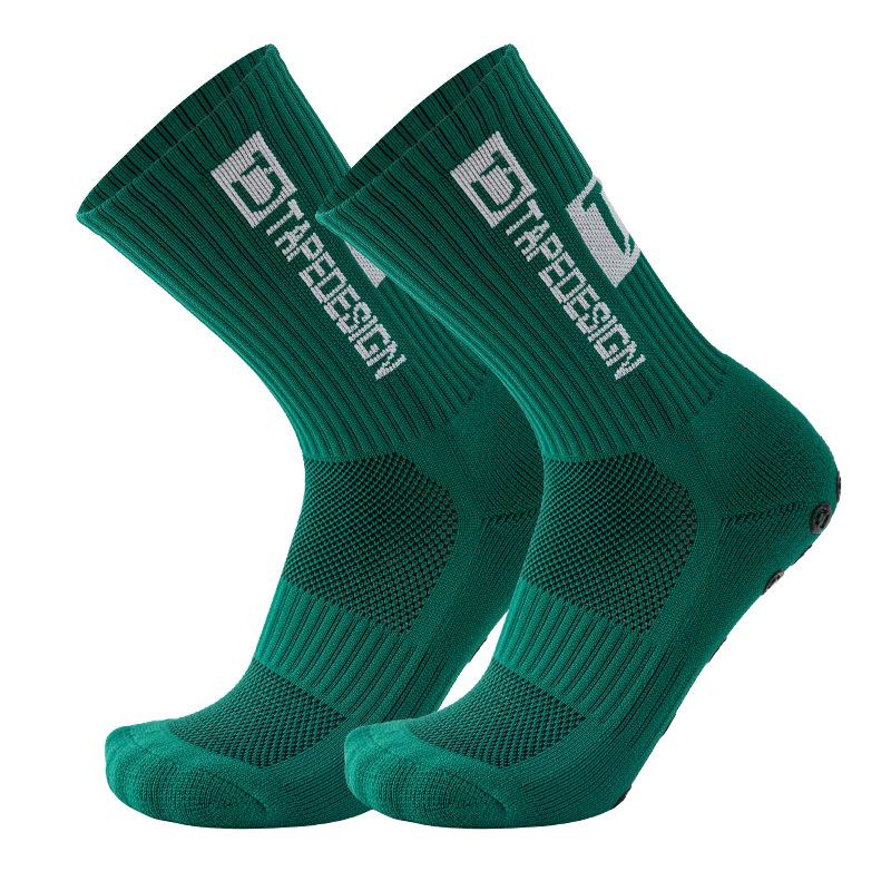 Calcetines para correr para deportes al aire libre, calcetines elásticos, calcetines atléticos de fútbol, ​​calcetines antideslizantes con empuñaduras