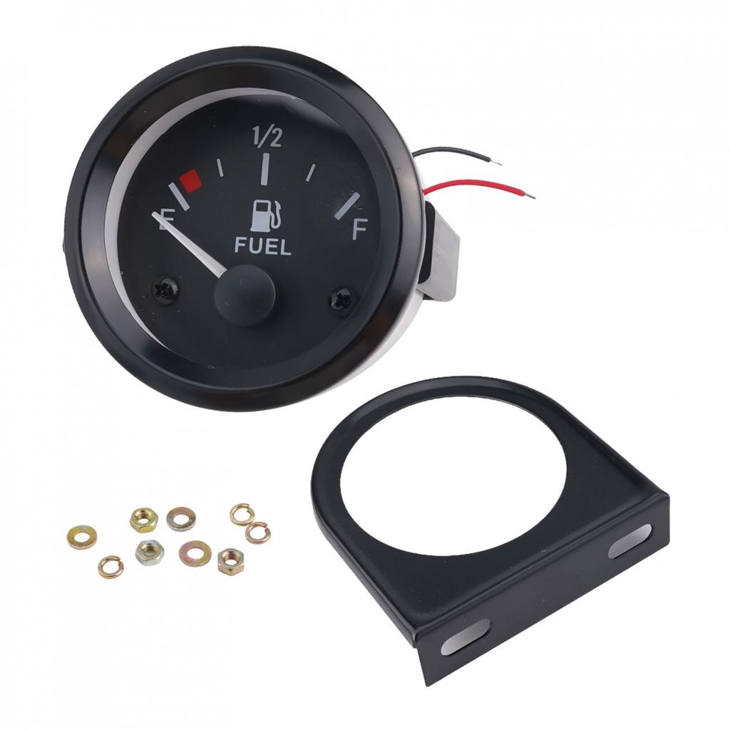 Universal Fuel Gauge with LED Backlight Fits 4/6/8 Cylinder Cars 2" Dial High Sensitivity Easy Installation