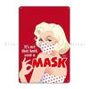 Vintage Art Wear a Mask COMICS Friday Metal Plaque Poster Garage Custom Wall Cave Party Designer Tin Sign Poster