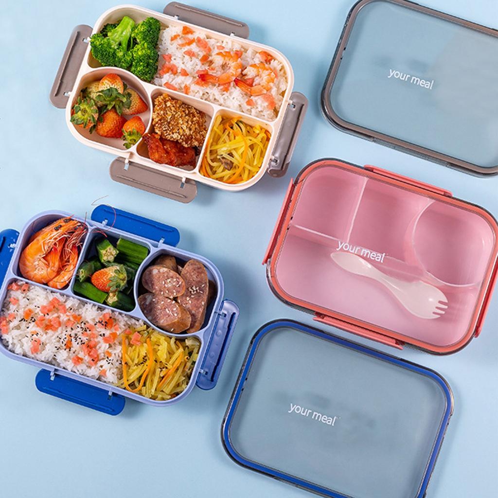 Lunch Box For  Workers, Girls, Microwave Heating Lunch Box, Student-specific Compartment Plastic Lunch Box