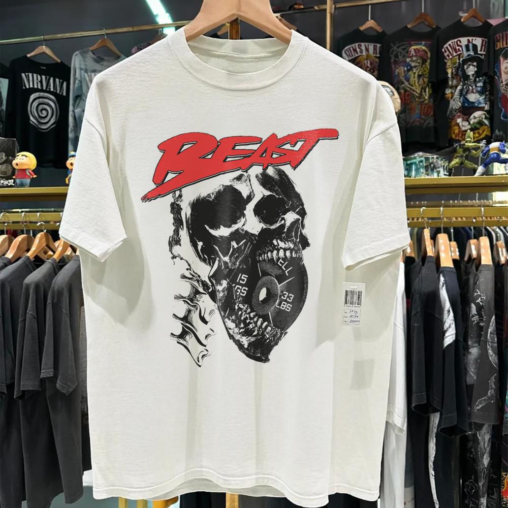 

Мотивационная футболка для спортзала Beast Fitness, высококачественная графическая печать DTG 4XL