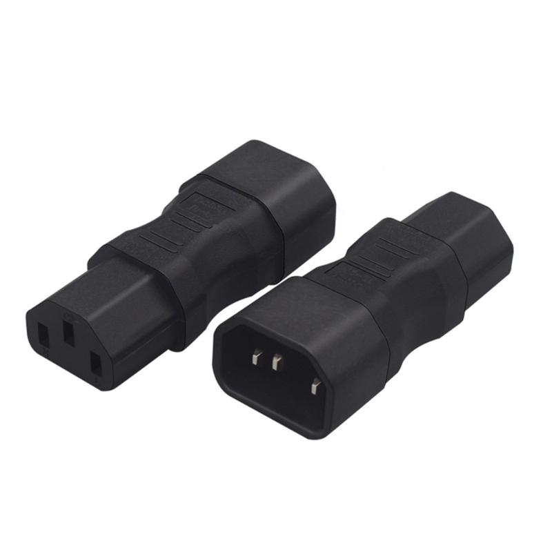 Portable Male To Female C14 To C13 Adapter C14 To C15/C14 To C5/C14 To C7 Power Cable Adapter Transfer Plugs ABS-made