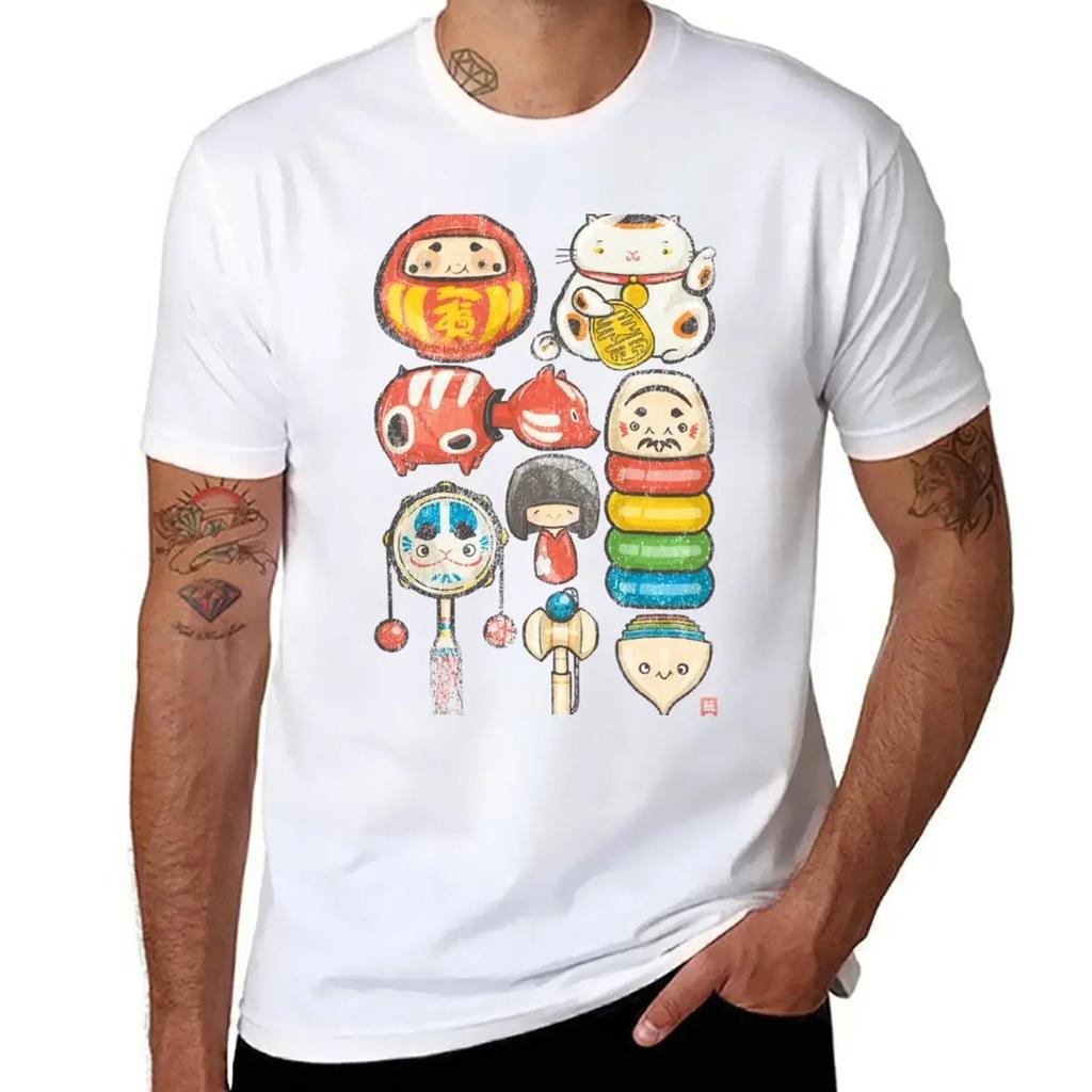 [Special Lucky Toy Box] T-Shirt Plus Sizes Kawaii Clothes Mens Graphic T-shirts Hip Hop