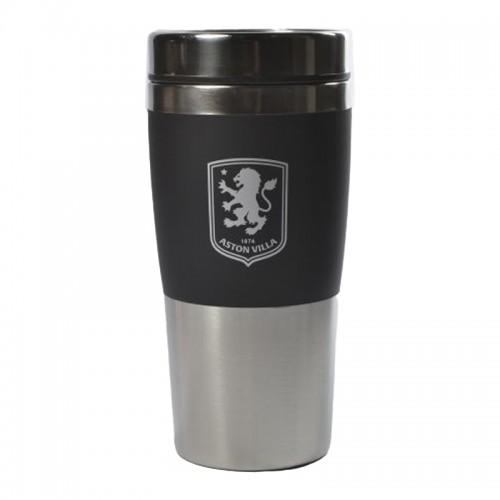 Aston Villa FC Executive Metallic Travel Handleless Mug