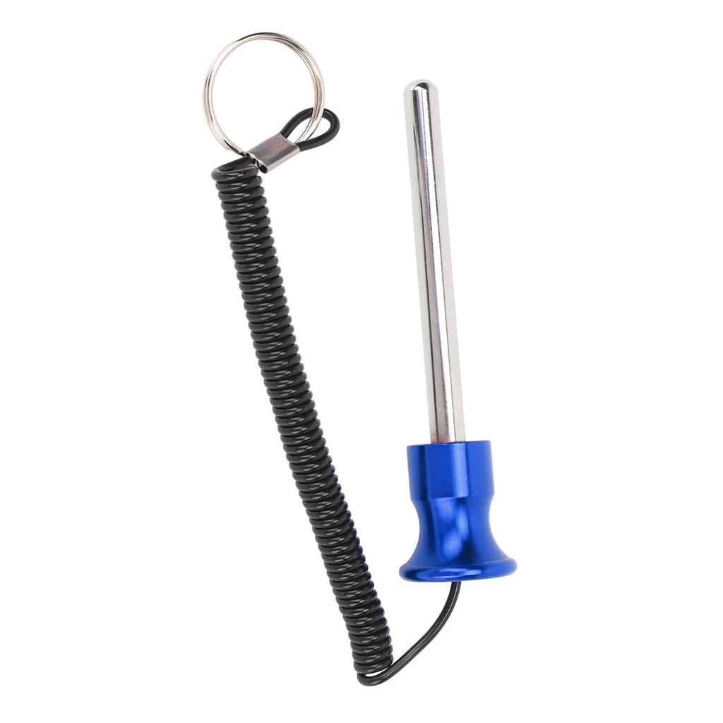 Gym Weight Stack Pin with Lanyard Enhanced Security Selector Lock Pin Gym Accessory for Workout Fitness Exercise Blue 10mm 80mm