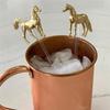 1/6pcs Horse Shape Drink Stirrers,Personalized Horse Racing Stirrers for Cocktails Party Decorations, Water Cup Accessories