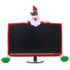 Home Cover Monitor Decorating Christmas Motifs Colourful Soft Non-woven TV Monitor Decor Warmth And Comfort Case Cover