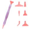 Caneta de Pintura com Diamantes de Resina 5D Fio Cabeças de Caneta de Metal de Reposição Canetas de Broca de Ponta Com Argila Adesiva Artesanato de Arte DIY Pintura com Diamantes