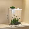 Moderner Tisch-Aquarium, Dekoratives Aquarium mit geringem Wartungsaufwand für Kampffische oder Garnelen, Aquarium, Kampffisch-Aquarium, Kristallklares Mini-Aquarium