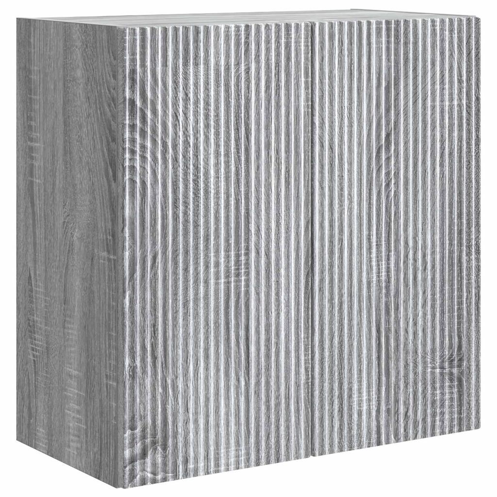 Wall Mounted Cabinet Gray Sonoma 59 x 31 x 60 cm Particleboard