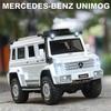 1/28 Scale Unimog U5000 Diecast Car Model Toy, Pull Back Toy Vehicle with Sound and Light for Kids Toddler Boys Girls Gift Collection