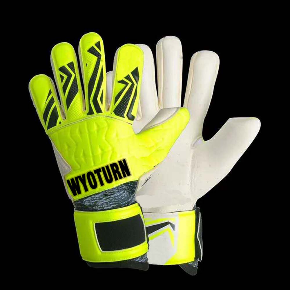 Dropship Soccer Profissional Gloves Goalkeeper Adult Guantes Portero Luvas De Futebol Yellow Football Goal Keeper Goalie Gloves