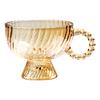 Summer Glass Light Luxury Transparent Cup Household Cold Drink Cup Coffee Cup Ins Ice Cream Cup Premium Water Cup