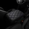 Diamond Quilted Nappa Leather Car Armrest Pad with Memory Foam