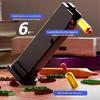 SIG17 Building Blocks Toy Gun Auto Firing Eject Shell Soft Bullet Pistol Continuous Firing Airsoft Blowback Outdoor Hanging Toys