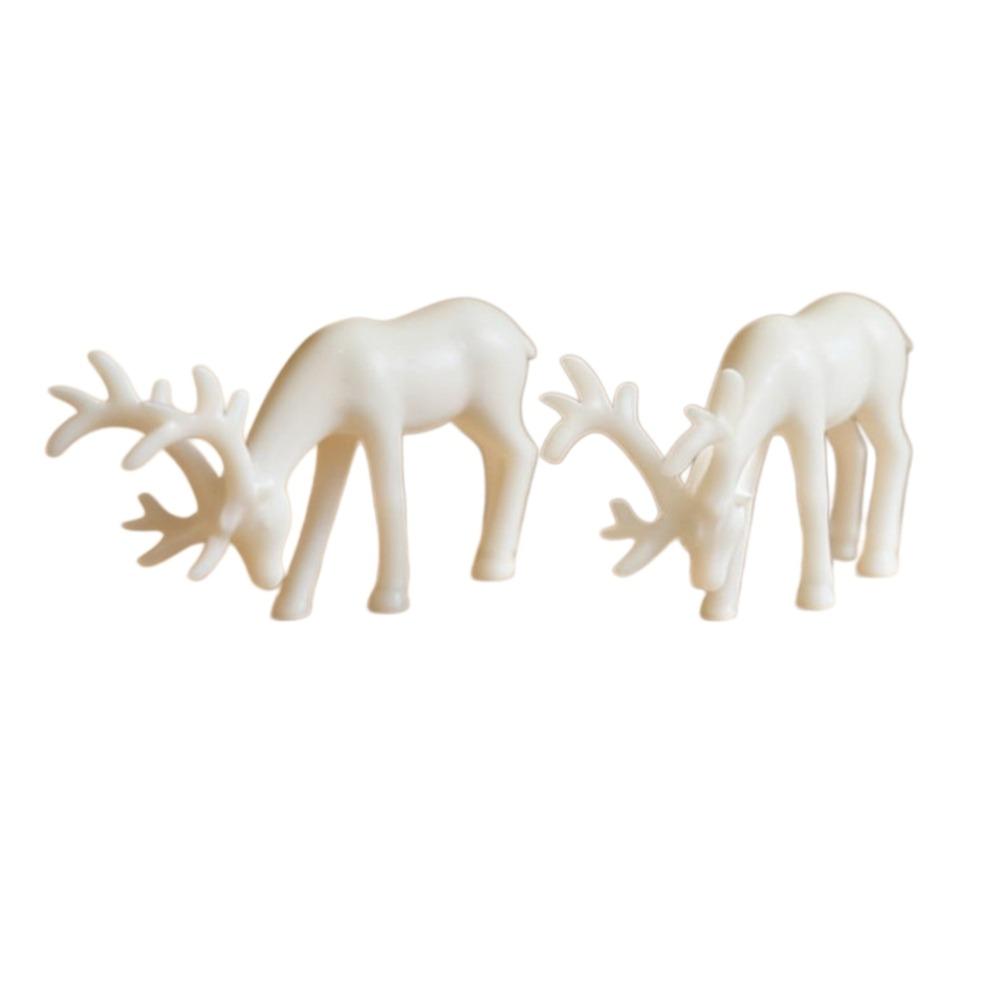 Sitting/Standing Position Deer Desktop Ornament Creative Christmas Deer Statue Office Desktop