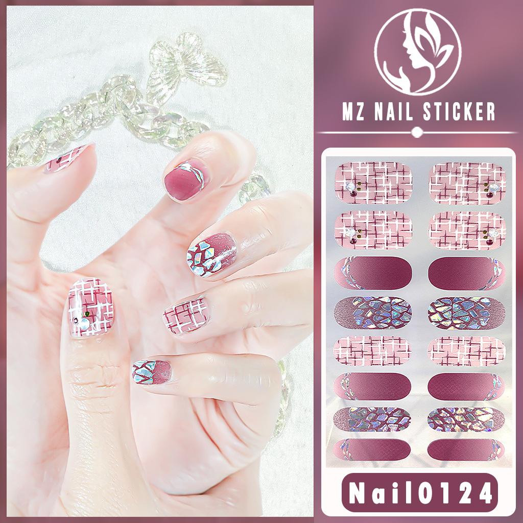 Nail16 Refers To Stereoscopic White Ultra Thin Non-trace Gel Nail Oil Film Popular Color Temperament Sweet Cool Wind Nail Art Sticker
