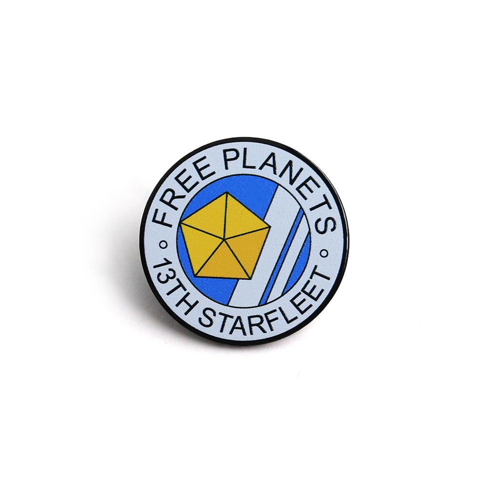 Galactic Heroes 13th Fleet Cloisonné Pin: Anime Brooch Badge