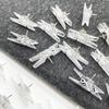 20Pcs/Box Plastic Transparent Clip Push Pins Creative Blackboard Push Pins  Office&School Supplies
