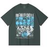 230 Gsm 100% Cotton Demon Slayer V88 Infinity Castle Print Unisex Heavy Cotton T Shirt