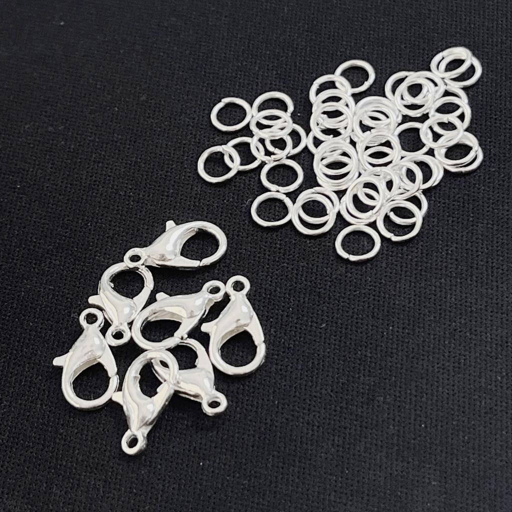 1 Box Lobster Clasp Open Jump Rings for Jewelry Making Bracelets Necklaces Hooks Chain Closure DIY Accessories