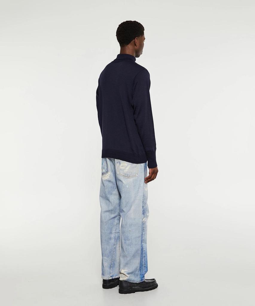 Andeleusenandeleusen Marine Turtleneck Navy Blue