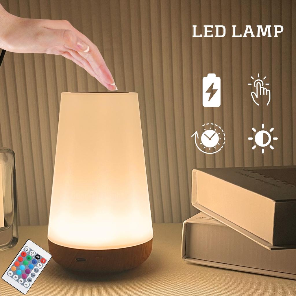 LED Wiederaufladbare 13 Farben Drahtlose Nachttisch Lampe kinder Schlafzimmer USB Nacht Touch Atmosphäre Dekoration Nachtlicht