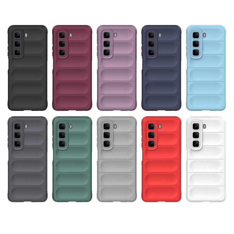 For Infinix Hot 50 50i 4G Case Square Silicon TPU Phone Cases for Infinix Hot50 Hot50pro 4G Soft Bumper Back Cover Fundas