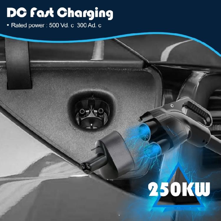 Electric Vehicle CCS1 to NACS Charging Adapter For Fast 250KW Rates Lightweight Design And Heat Management