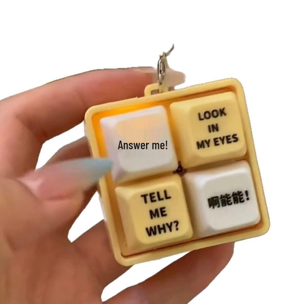 Voice-Activated Light-Up Keychain: Fun Office Toy for Stress Relief