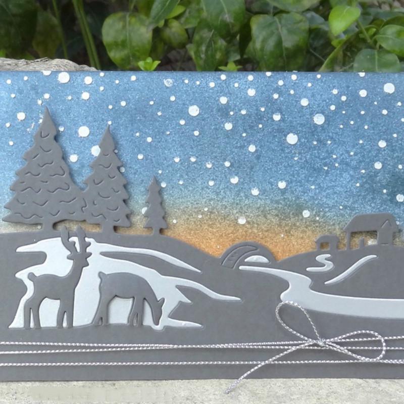 Antelop Village Metal Cutting Dies Stencils Scrapbook Photo Album Paper Decorative Craft Embossing