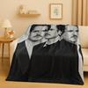 Pătură Flanelă 3D cu Actorul Frumos Pedro Pascal, Pătură Plush Ultra Moale și Călduroasă pentru Casă, Dormitor, Pat, Canapea, Cadou Picnic Copii