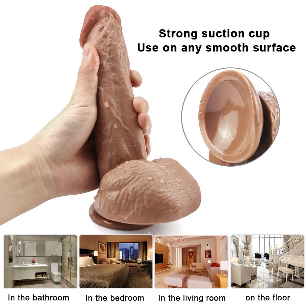 Brown Big Sex Toys for Women Hardness Comfort Dildo Adult Sex Toy Penis Dildos for Women 18+ Realistic Dildo Shop  Anal Dildo
