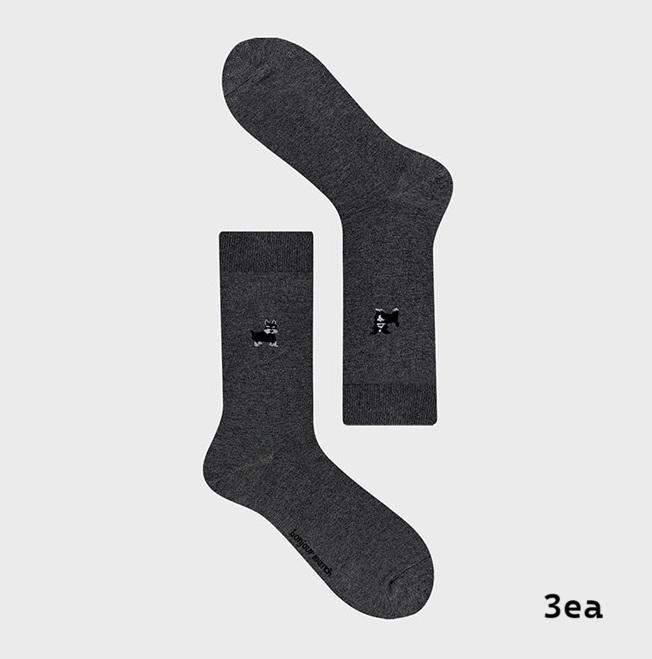 [BonjourMarch] 26SS Men’s Animal Pattern Socks - 3 Pair Set (Gift Packaging Included)