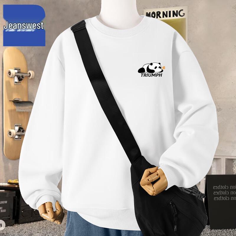 

Jeanswest Men s Loose Fit Round Neck Sweatshirt L