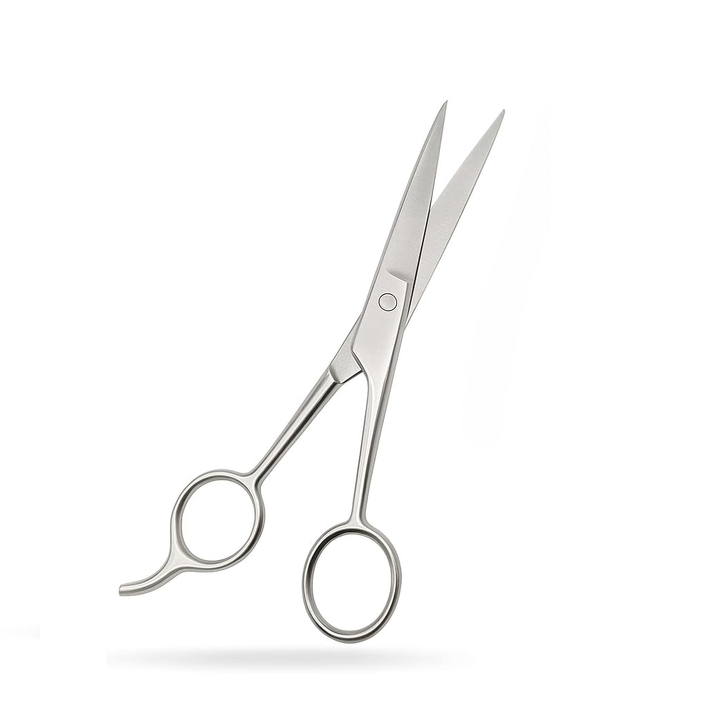 Unikkus Hair cutting scissors for men women also nose hair cutting, multi purpose like moustache beard nose eyebrow nasal haircut professional barb