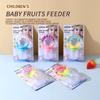 Multi-Color Rattle Teether Set – Includes Fruit and Vegetable Teether Pacifier and Food Supplement Rattle.