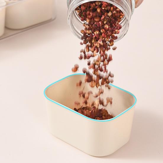 Spice Storage Box 9 Compartments Divided Serving Tray with Lid Food Grade Fruit Nut Snack Storage Box Organizer Charcuterie Container