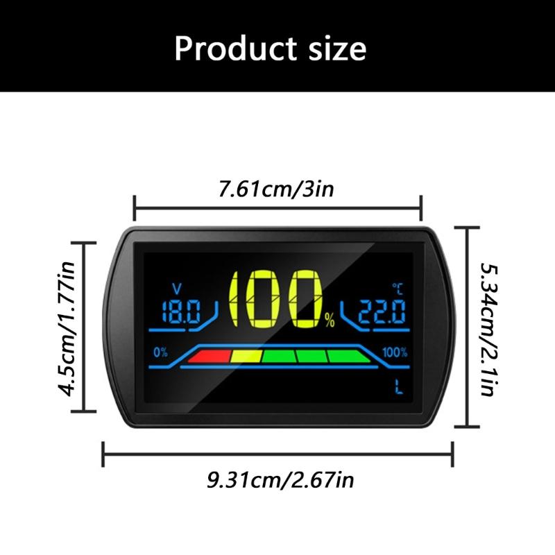 Digital Voltmeter Battery Voltages Tester For Electric Vehicles Outdoor Power Supplies And Repair Tool