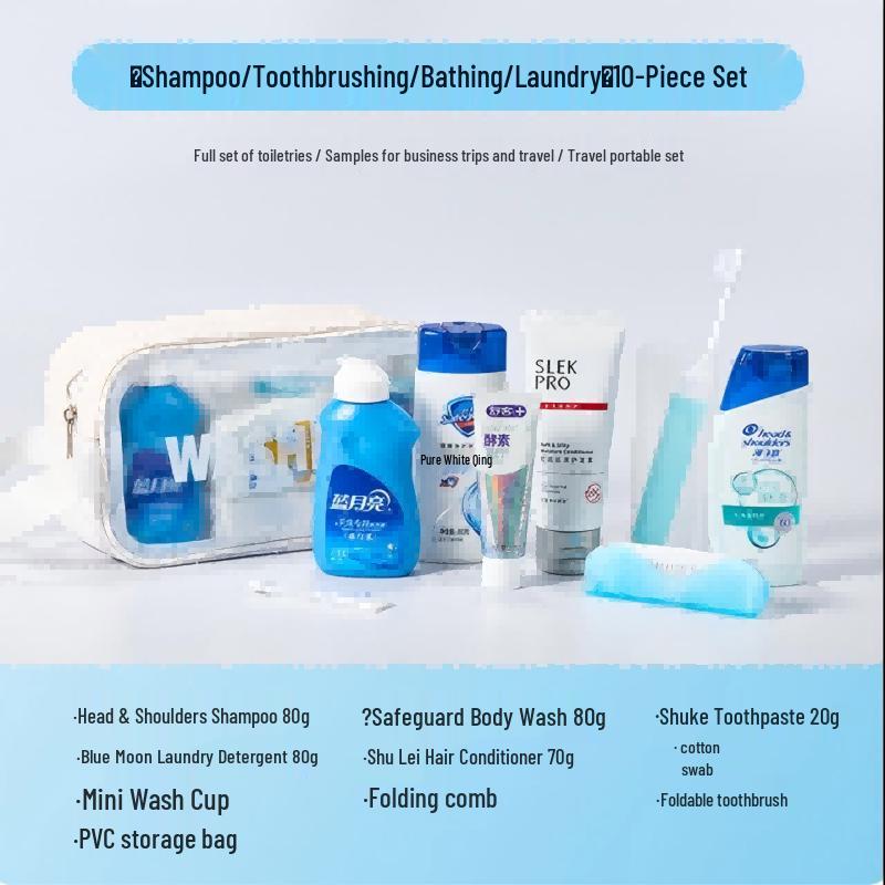 10-Piece Travel Toiletry Set