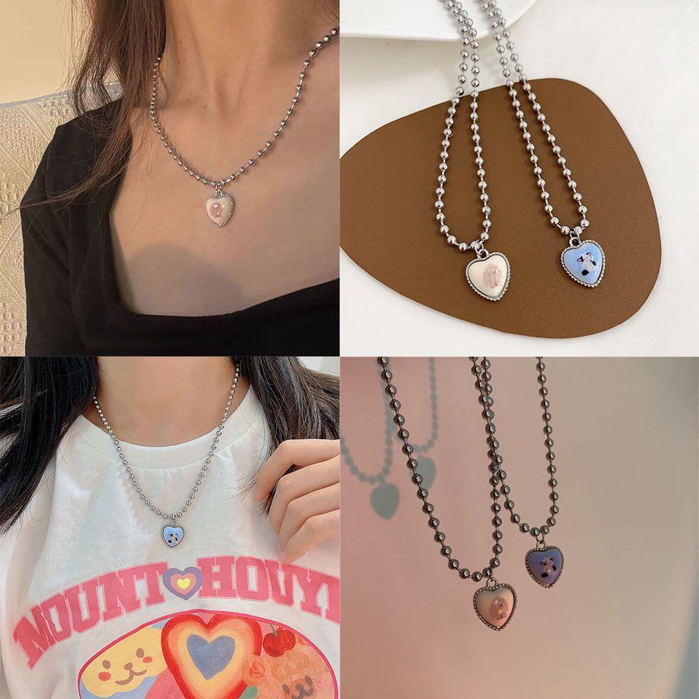 

Fashion Lovely Beads Women Jewelry Cow Rabbit Necklaces Chains Pendant Heart Shape