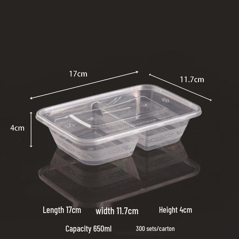 JingJingRS Multi-Compartment Disposable Takeaway Containers