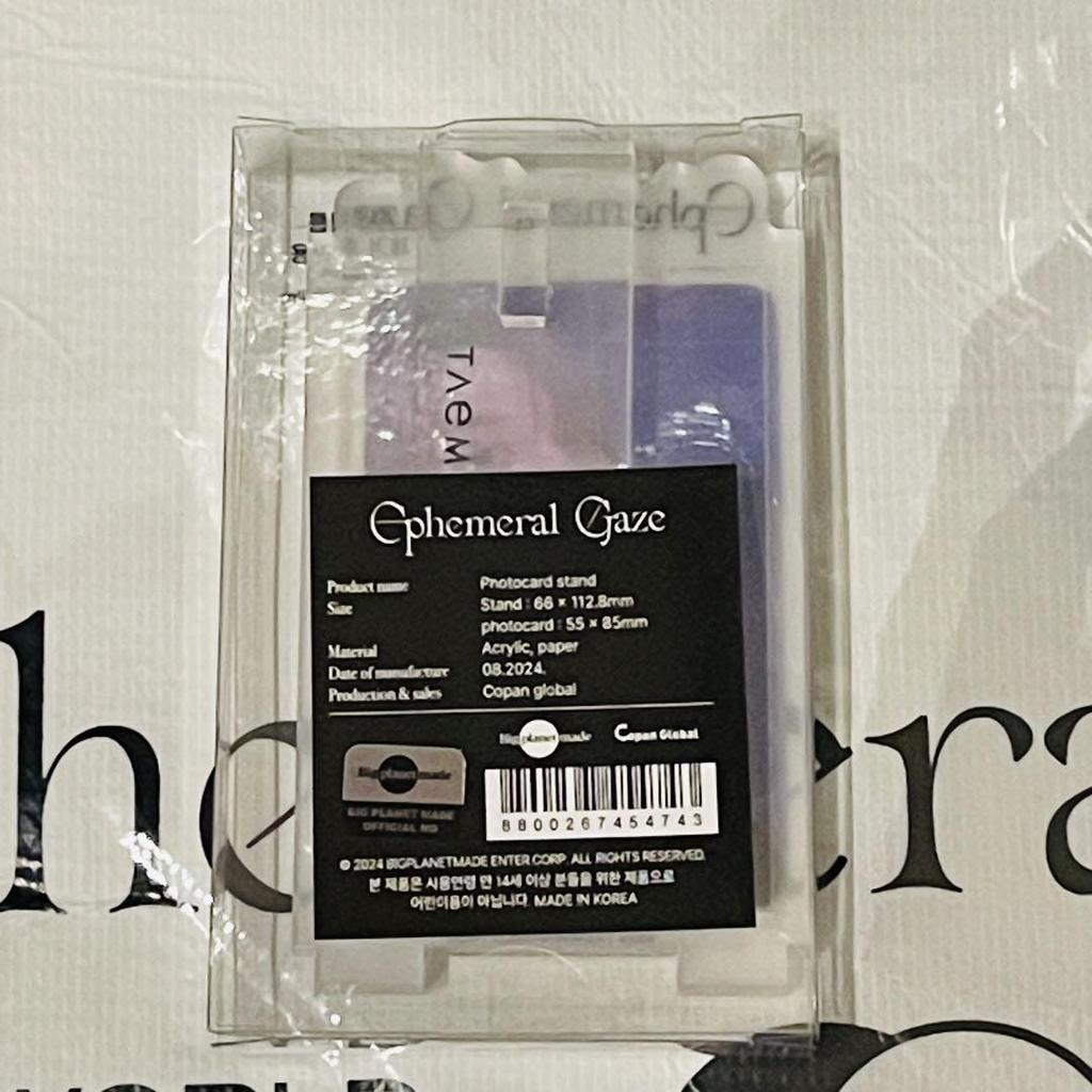 [USED] SHINee Taemin Seoul Concert Photo Card Stand Ephemeral